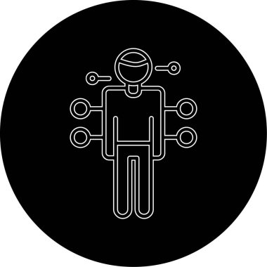 Modern bir simgenin vektör illüstrasyonu