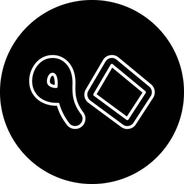 Modern bir simgenin vektör illüstrasyonu