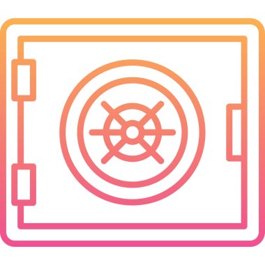 Güvendesin. Web simgesi basit illüstrasyon