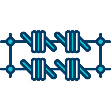 vector illustration of modern b lack icon of dna
