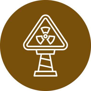 Bir ağaç simgesinin vektör illüstrasyonu