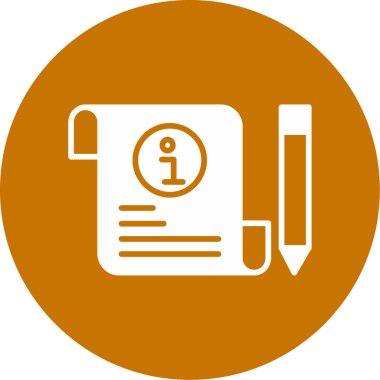 Belge. Web simgesi basit illüstrasyon