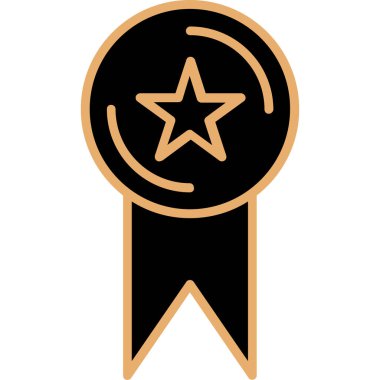 Madalya simgesi, düz stil