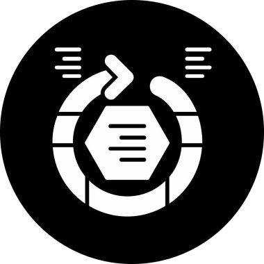 Modern bir gaz ikonunun vektör illüstrasyonu