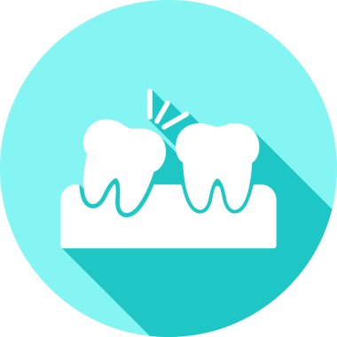 Dişçi. Web simgesi basit illüstrasyon