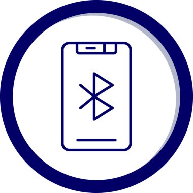 Akıllı telefon simgesinin vektör illüstrasyonu