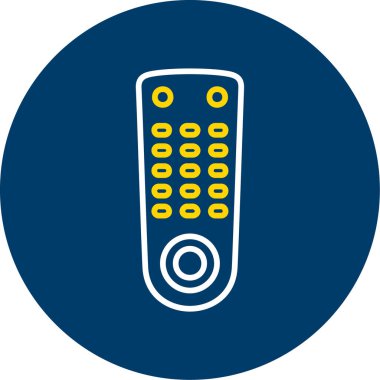 Uzaktan kumanda. Web simgesi basit illüstrasyon