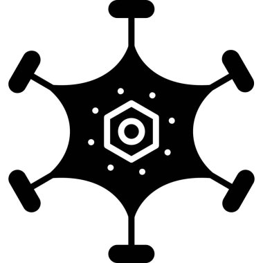 Molekül. Web simgesi basit illüstrasyon