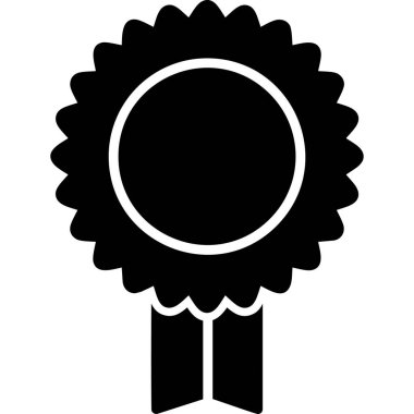 Rozet vektör düz simgesi