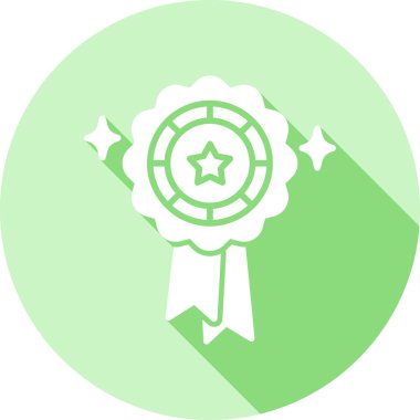 Rozet simgesi, vektör illüstrasyonu