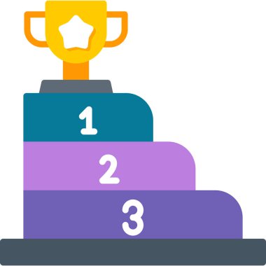 Podyum ikon vektör illüstrasyonu