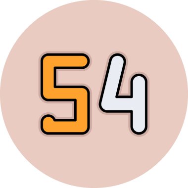 5 numaralı etiket simgesi tasarımı