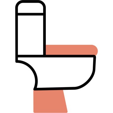 tuvalet ikonu vektör illüstrasyonu