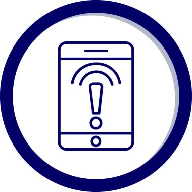 Akıllı telefon. Web simgesi basit illüstrasyon