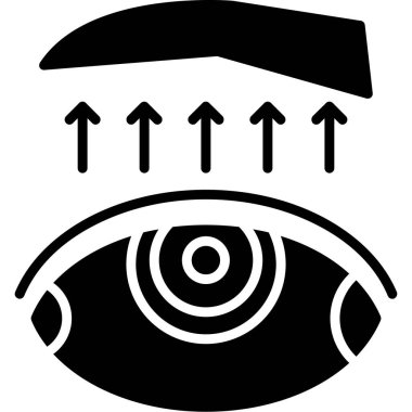 vizyon simgesi, vektör illüstrasyonu