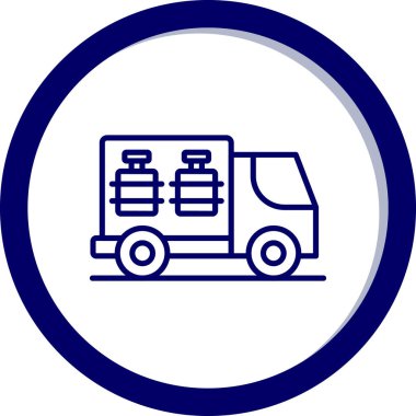 Kamyon. Web simgesi basit illüstrasyon