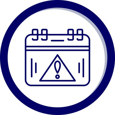 Takvim. Web simgesi basit illüstrasyon