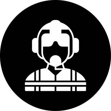 Bir insan simgesinin vektör illüstrasyonu