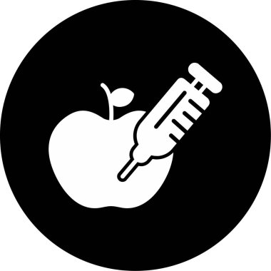 elma ikonu vektör illüstrasyonu