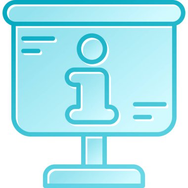 bilgi simgesi modern illüstrasyon