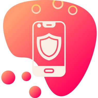 Cep telefonu simgesi, vektör illüstrasyonu