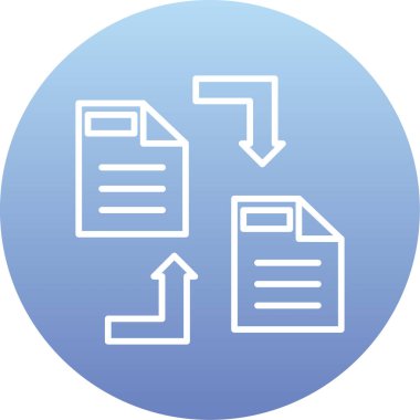 belge simgesi vektör illüstrasyonu