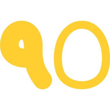 0-9 numaralı logo tasarımı