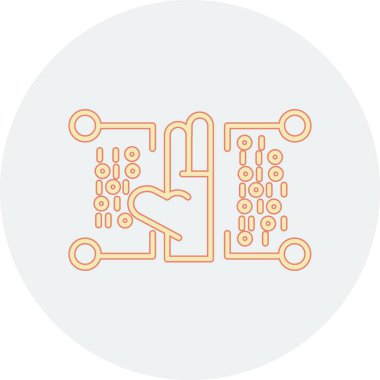 Devre tahtası düz simge tasarımı. vektör illüstrasyonu.