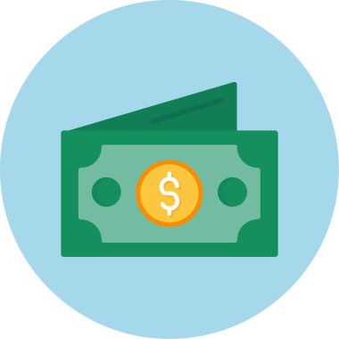 para dolar düz simge düz stil