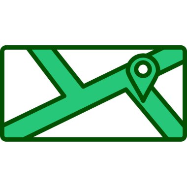 yeşil kurdele vektör simgesi