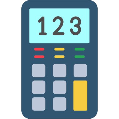 hesap makinesi simgesi, düz tasarım biçimi