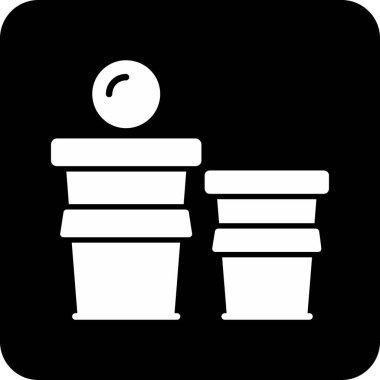 Bitki simgesinin vektör illüstrasyonu