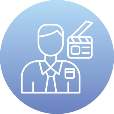 Elinde bavul ve kamera olan bir adamın resmi.