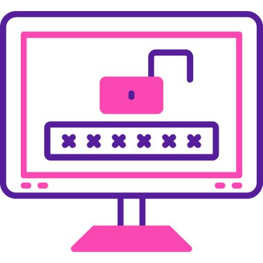 Bilgisayar. Web simgesi basit illüstrasyon