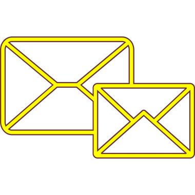 zarf e- posta simgesi vektör tasarımı grafiği