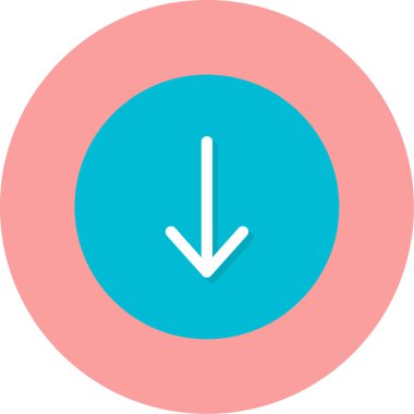 Ok. Web simgesi basit illüstrasyon