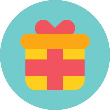 Hediye. Web simgesi basit illüstrasyon