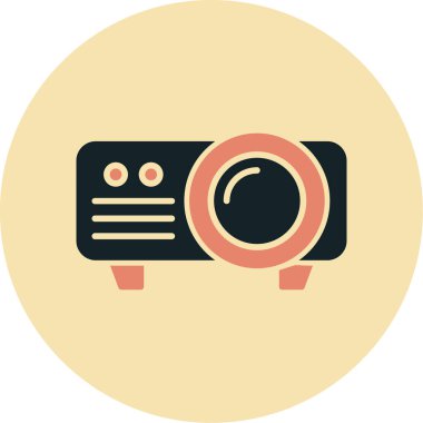 Kamera. Web simgesi basit illüstrasyon