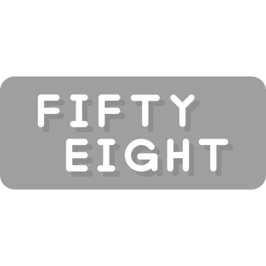 Tek modern metin 6 numarasının vektör illüstrasyonu