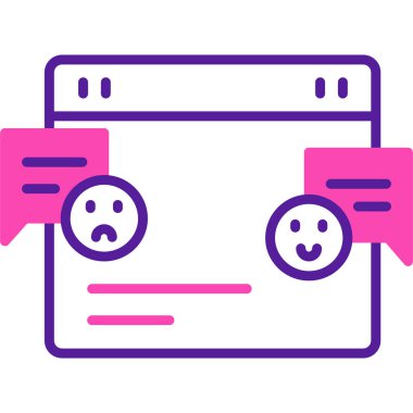 Üzgün yüz ve negatif gülümseme vektör tasarımı