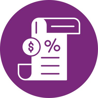 Fatura. Web simgesi basit illüstrasyon