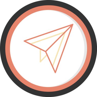 Pusula. Web simgesi basit illüstrasyon