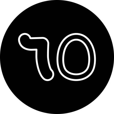 doğum günü numarası 8 simgesi, basit biçim