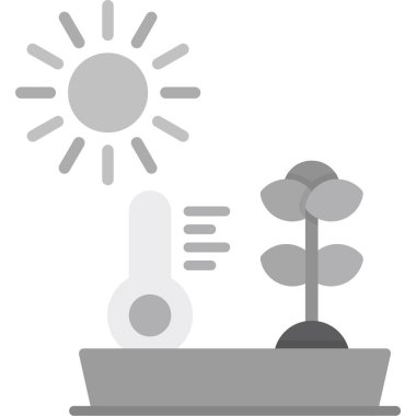 iklim iklim iklimi ikonu ana hatlar biçiminde