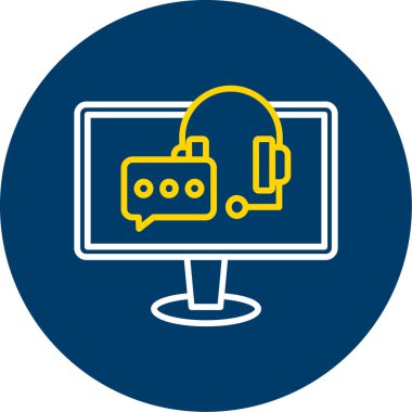 Dizüstü bilgisayar simgesi vektör çizimi