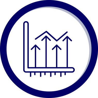 Bar Grafiği. Web simgesi basit illüstrasyon