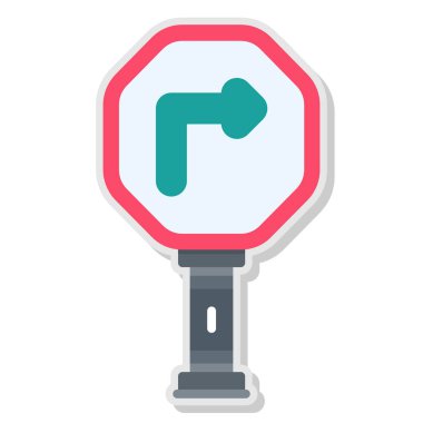 yol işareti vektör simgesi