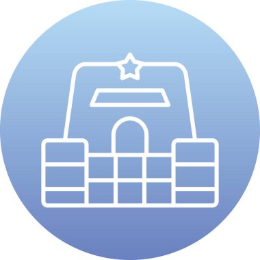 Mavi ve beyaz arkaplanın vektör çizimi