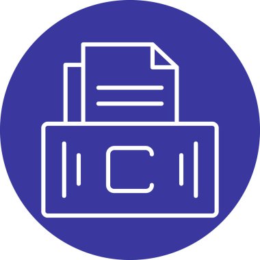 Dosya. Web simgesi basit illüstrasyon