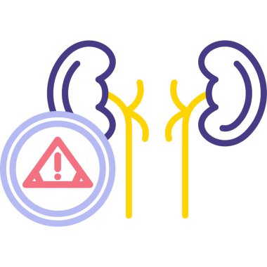 Mide ikonu. Karın organı. Beyaz arka planda izole edilmiş. vektör.